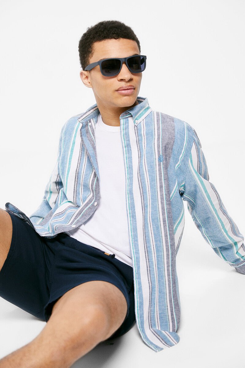 Springfield Striped linen shirt - Smgarment's