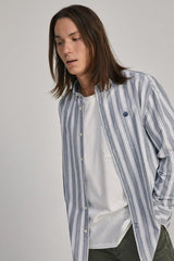SPRINGFIELD STRIPED OXFORD SHIRT - Smgarment's