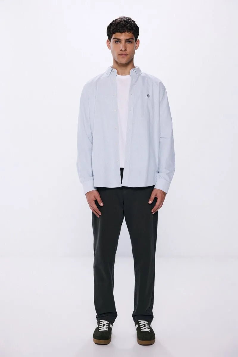 SPRINGFIELD Striped Oxford Shirt - Smgarment's