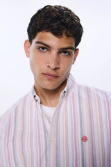 SPRINGFIELD Striped Oxford Shirt - Smgarment's
