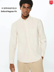 SPRINGFIELD Striped Oxford Shirt - Smgarment's