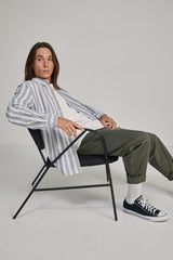 SPRINGFIELD STRIPED OXFORD SHIRT - Smgarment's