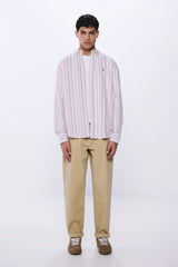 SPRINGFIELD Striped Oxford Shirt - Smgarment's