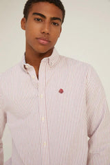 SPRINGFIELD STRIPED OXFORD SHIRT - Smgarment's
