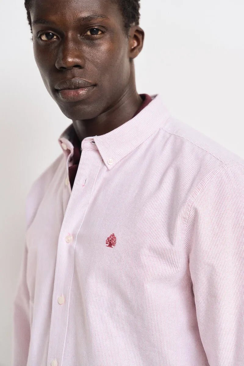SPRINGFIELD Striped Oxford Shirt - Smgarment's