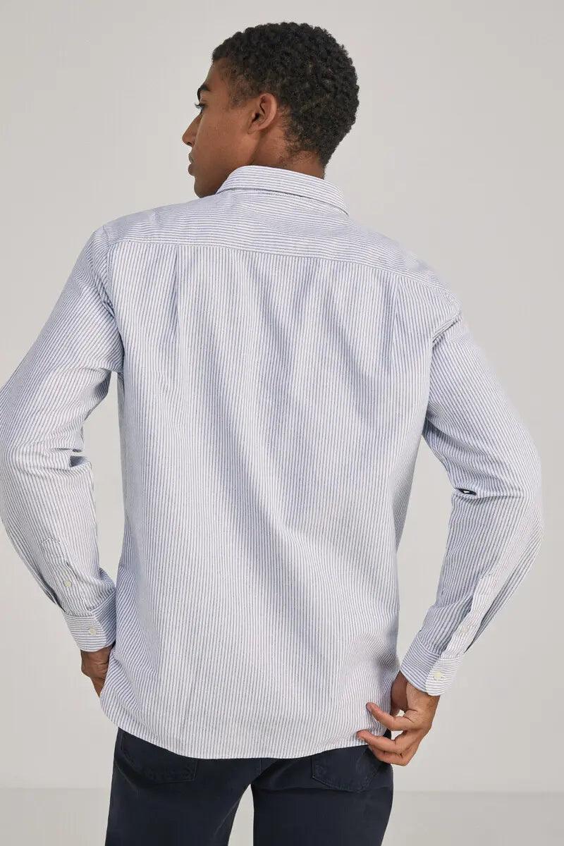 SPRINGFIELD STRIPED OXFORD SHIRT - Smgarment's