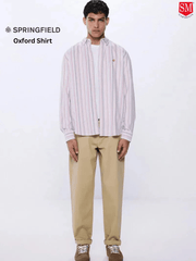 SPRINGFIELD Striped Oxford Shirt - Smgarment's