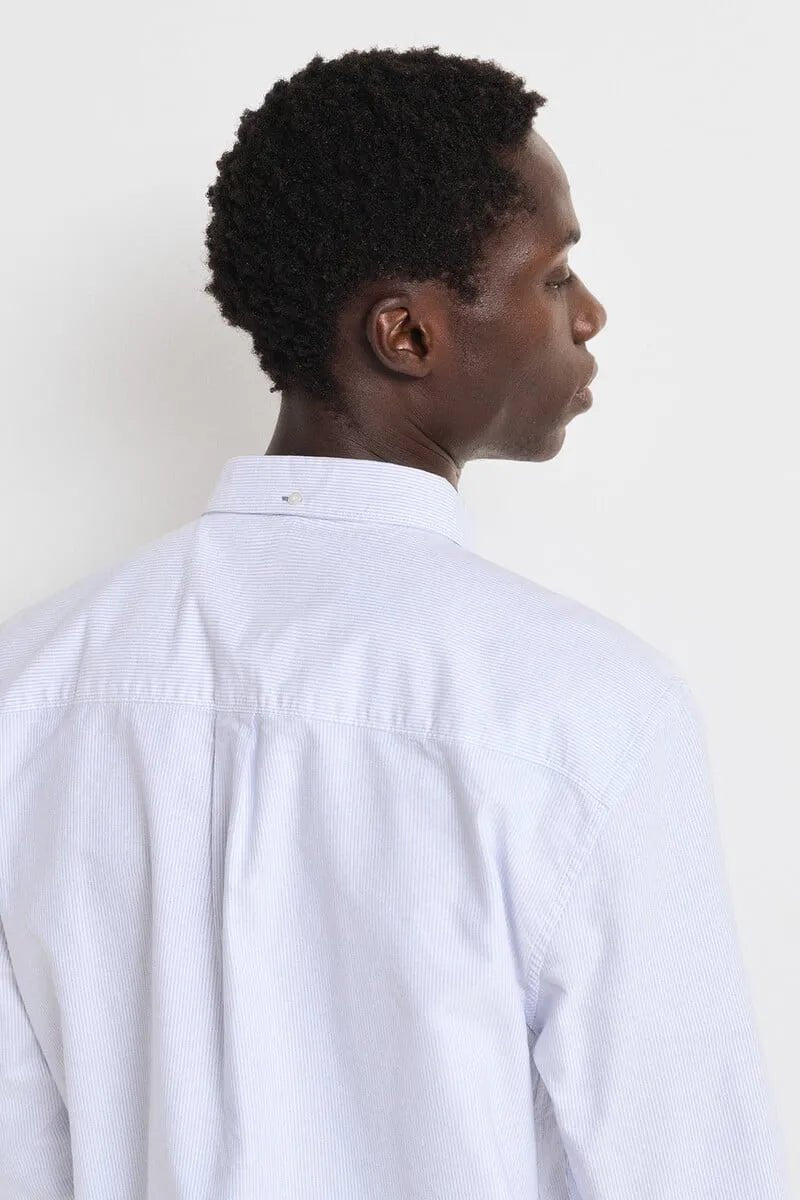 SPRINGFIELD Striped Oxford Shirt - BLUE - Smgarment's