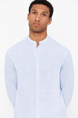 Striped shirt with flame collar - SMgarment's