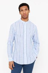 Striped shirt with flame collar - SMgarment's