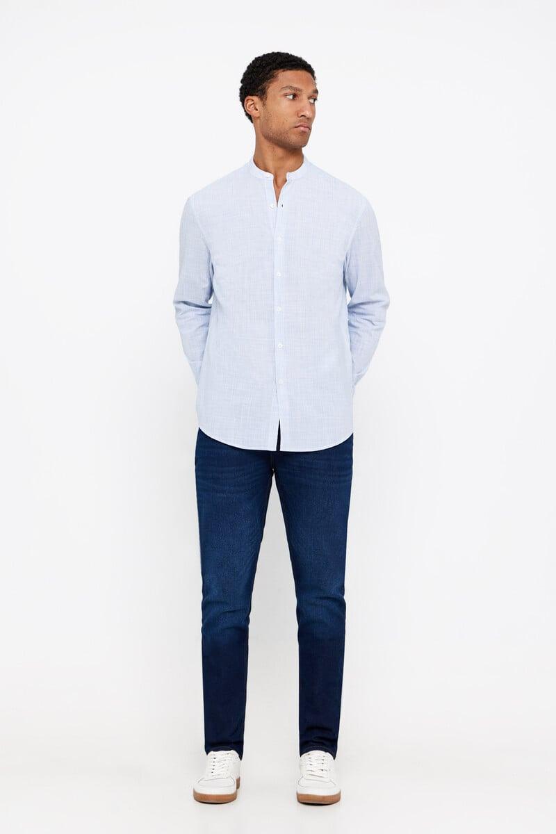 Striped shirt with flame collar - SMgarment's