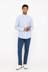 Striped shirt with flame collar - SMgarment's