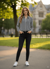 STRIPED WOMENS TOP - Smgarment's