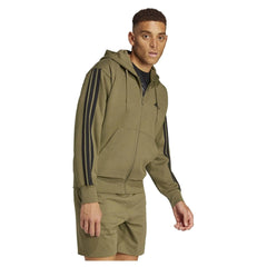 STRIPES FLEECE FULL ZIP SWEATSHIRT - SMgarment's