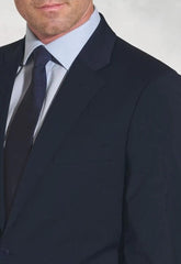 Mens The Classic Navy Blue Business Suit Blazer Long Length