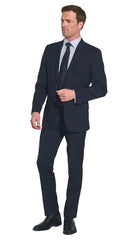 Mens The Classic Navy Blue Business Suit Blazer Long Length