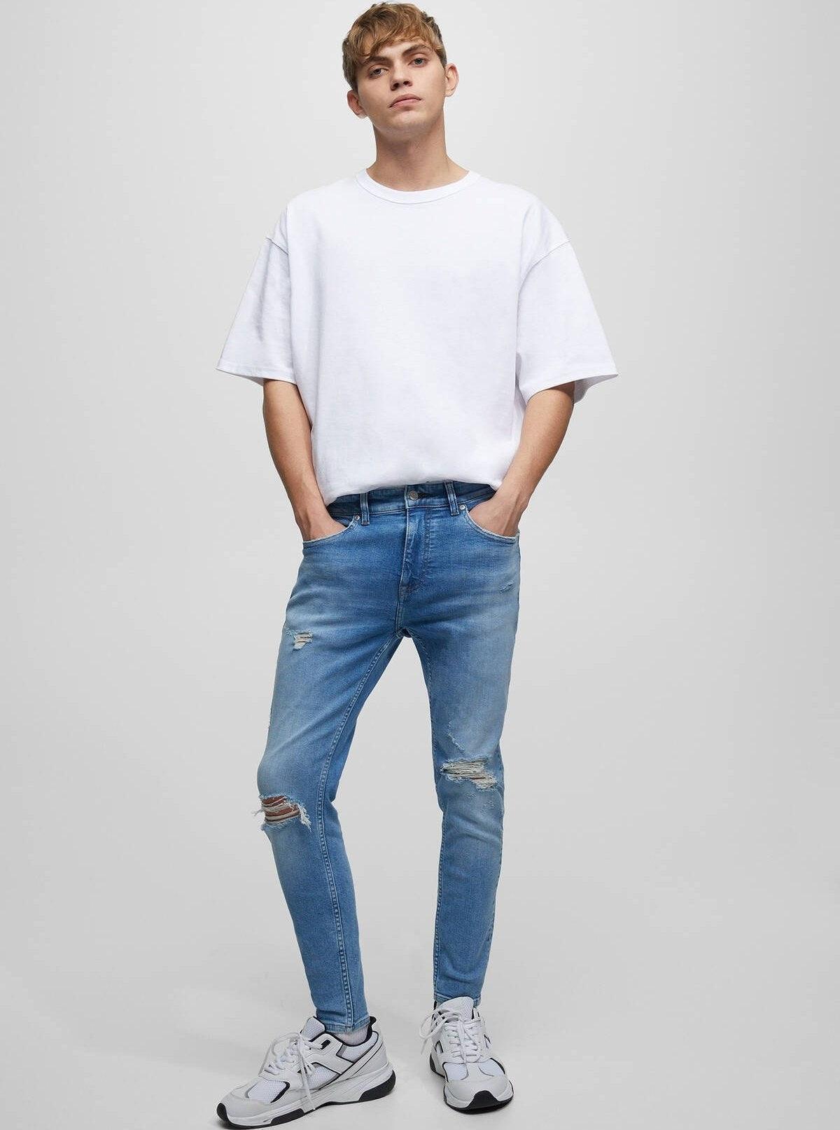 Super Skinny Jeans Ripped Style - SMgarment's