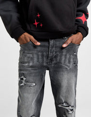 SUPPLY & DEMAND KATIMA BLK SLIM FIT JEANS - Smgarment's