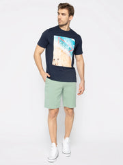 T-shirt Navy Blue Regular Fit - Smgarment's