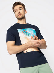 T-shirt Navy Blue Regular Fit - Smgarment's