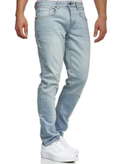 TAZZIO Men's Slim Fit Light Blue Jeans - SMgarment's