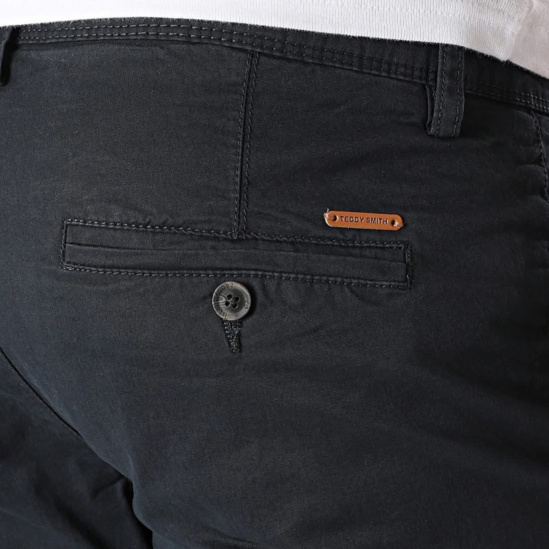 TEDDY SMITH Chino Cut Bermuda Shorts (NAVY BLUE) - Smgarment's