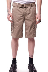 TEDDY SMITH MEN CARGO BEIGE DUNE Shorts - Smgarment's