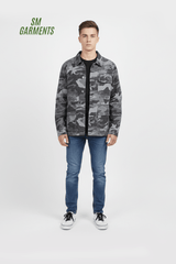 Teddy Smith Mens Camo Utility Jacket – Urban Grey - Smgarment's