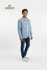 Teddy Smith Mens Utility Jacket - Ice Blue - Smgarment's