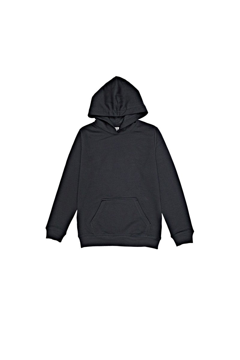 TERRANOVA KIDS BASIC PULLOVER HOODIE - BLACK - Smgarment's