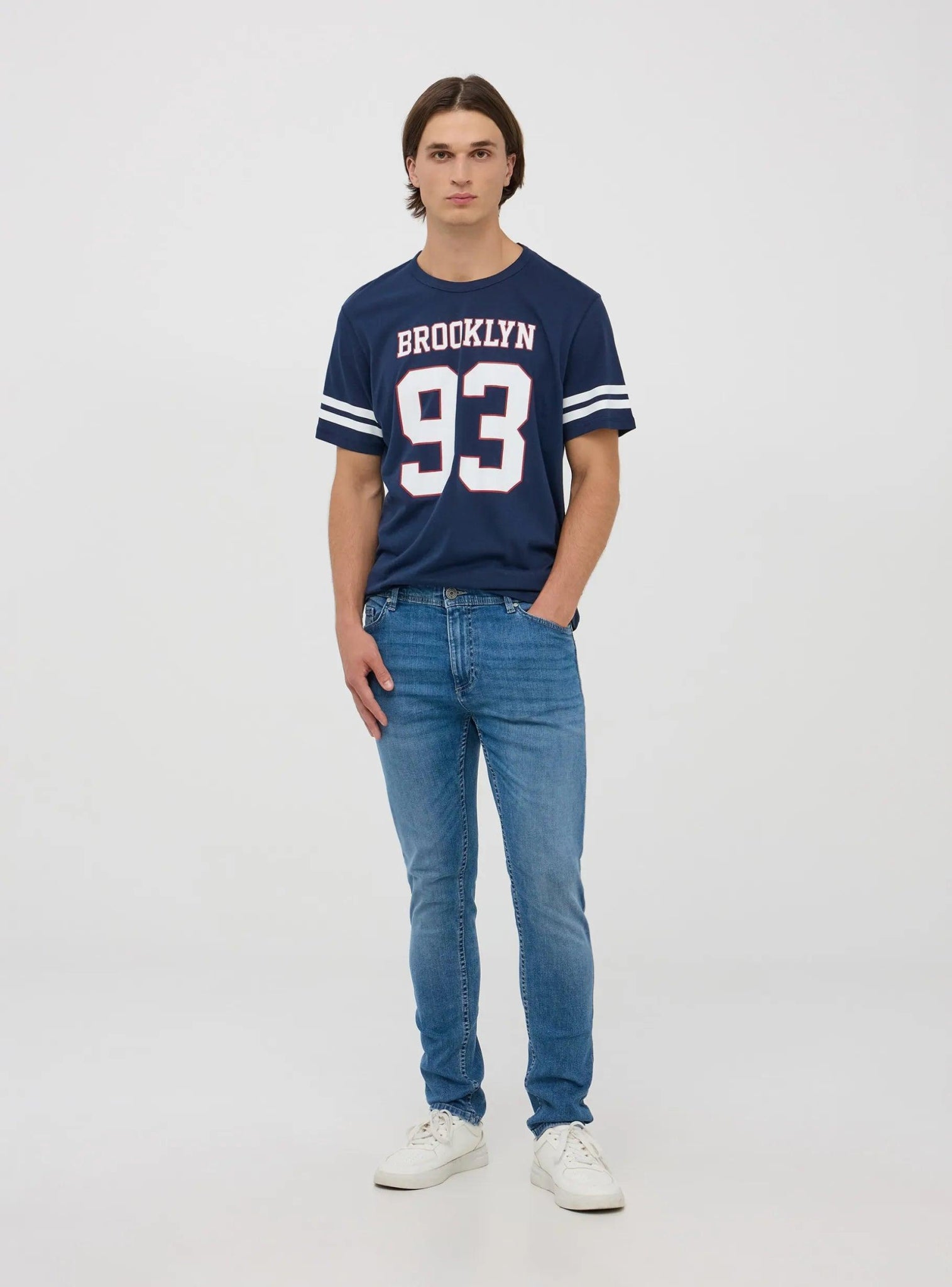 TERRANOVA Skinny jeans Middle blue denim - SMgarment's