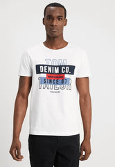 TOM TAILOR DENIM Print T-shirt - White - Smgarment's