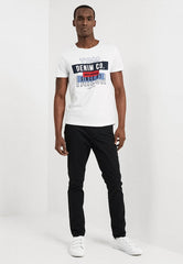 TOM TAILOR DENIM Print T-shirt - White - Smgarment's