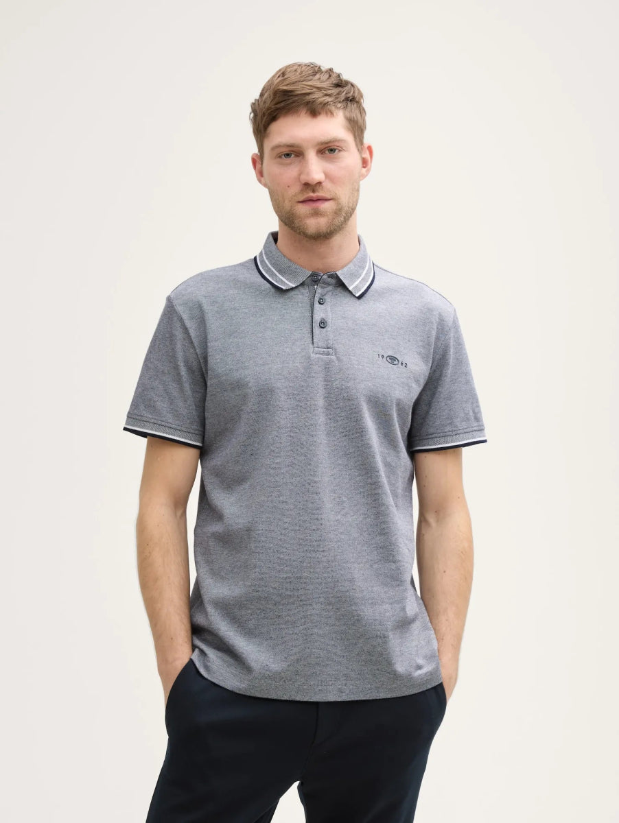 TOM TAILOR Piqué Polo Shirt With Stretch - Smgarment's