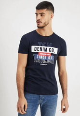 TOM TAILOR Sky Captain Blue T-Shirt - Smgarment's