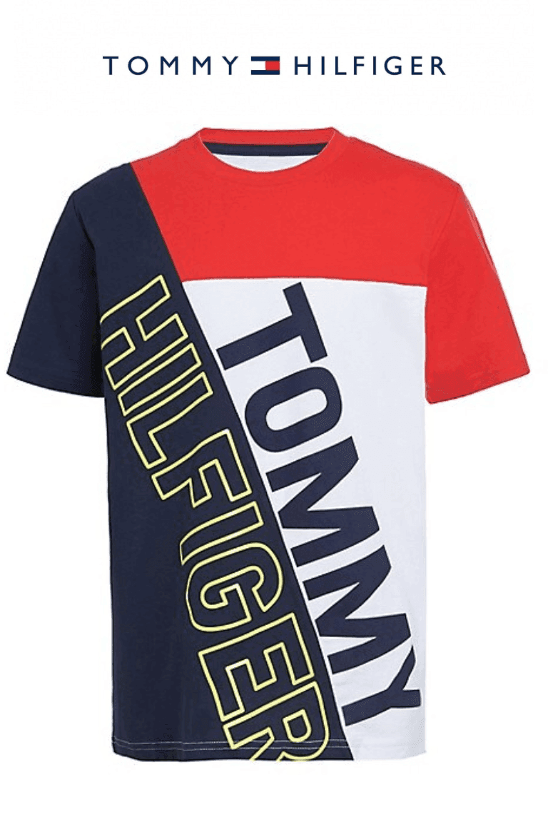 TOMMY HELFIGER COLOUR BLOCK COTTON TEE - SMgarment's