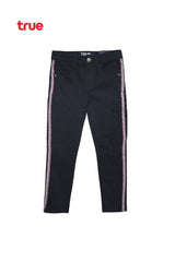TRUE INDIGO KIDS ' Distressed Jeans with Side Stripe - Smgarment's