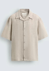 MEN 100% LINEN RELAXED FIT SHIRT