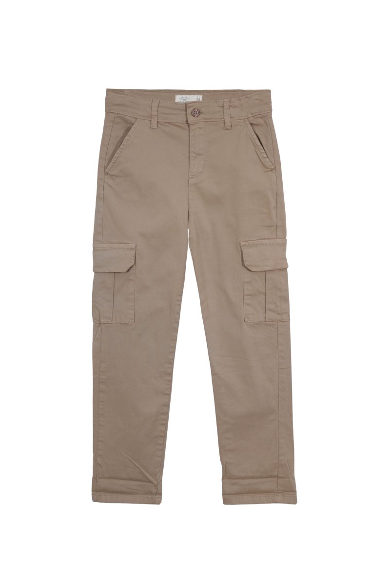 UNIT Boys' Classic Beige Cargo Pants - Smgarment's