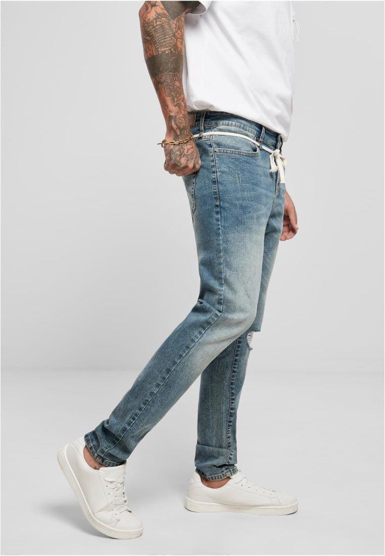 URBAN CLASSIC Slim Fit Drawstring Jeans - SMgarment's
