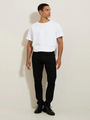 Urbanflex 4 Length Slim Jeans - Black - SMgarment's