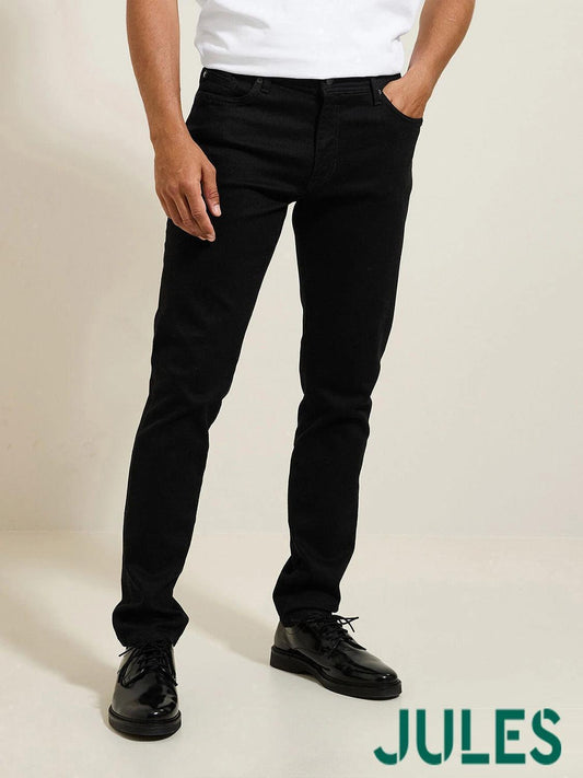 Urbanflex 4 Length Slim Jeans - Black - SMgarment's