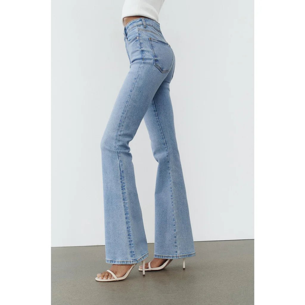 VAILENT Light Blue Flare Jeans - Smgarment's