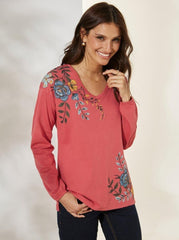 VENCA LONG - SLEEVED T - SHIRT WITH ELASTIC CUFF - SMgarment's