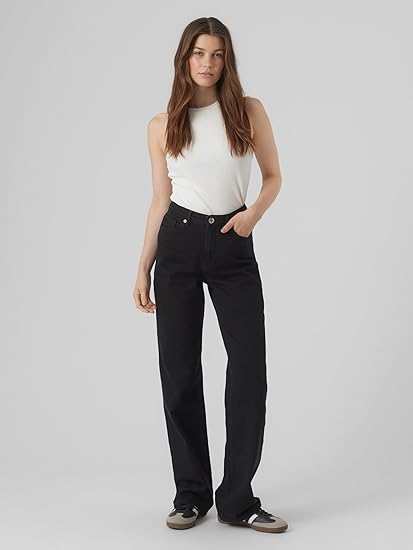 Vero Moda VMTESSA High rise Straight Fit Jeans - Smgarment's