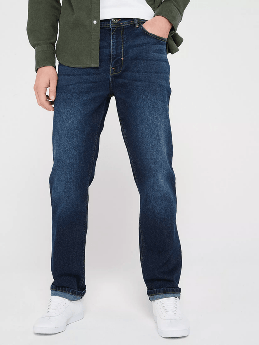 Very Man Straight Jeans With Stretch - Vintage Wash - Smgarment's