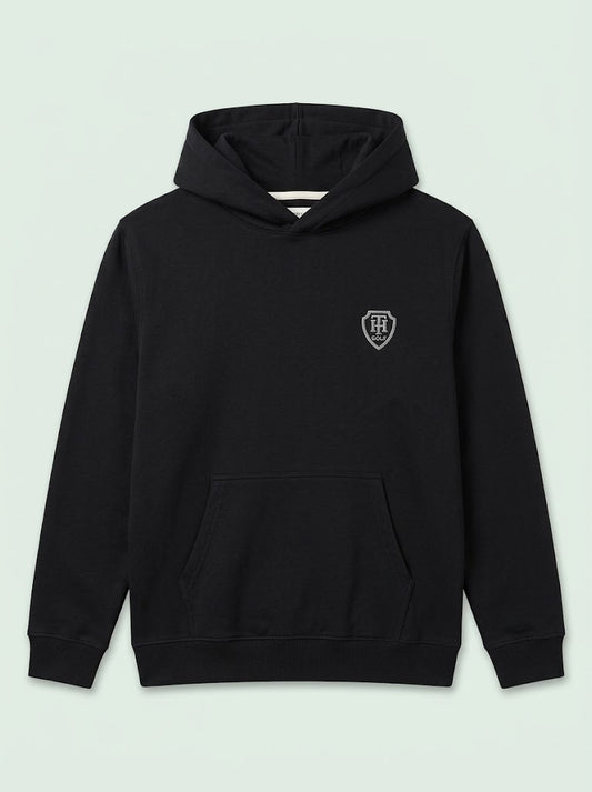 BOYS BRANDED ' Classic Black Pullover Hoodie with Front Pocket