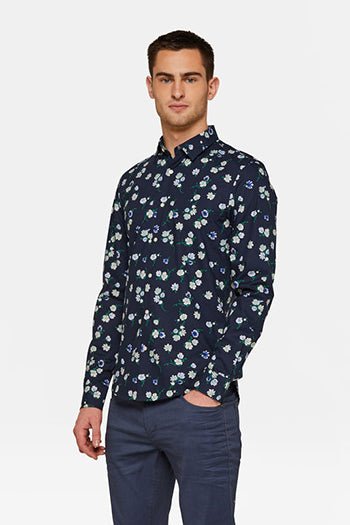 WE FASHION Slim fit bloemendessin overhemd - SMgarment's
