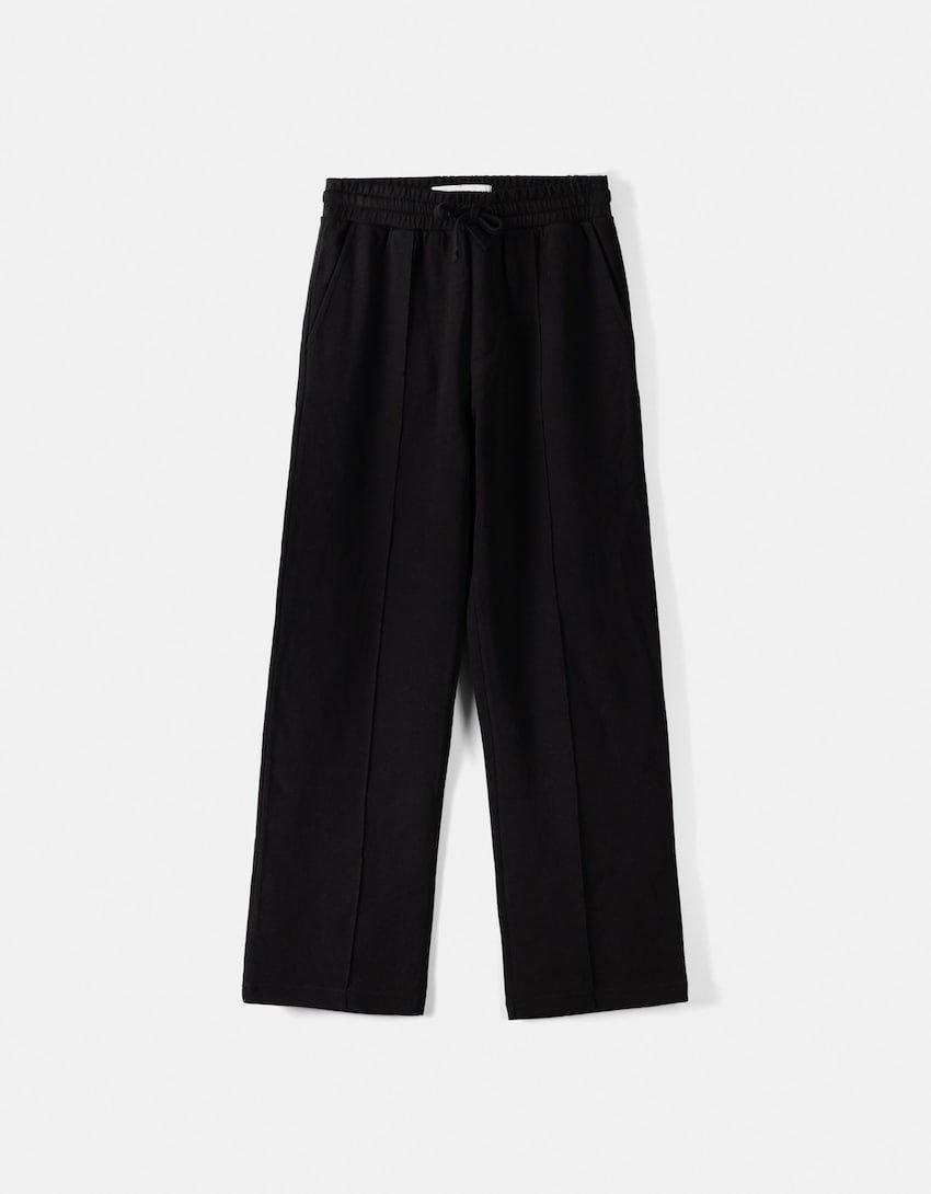 Wide - leg interlock pants - SMgarment's