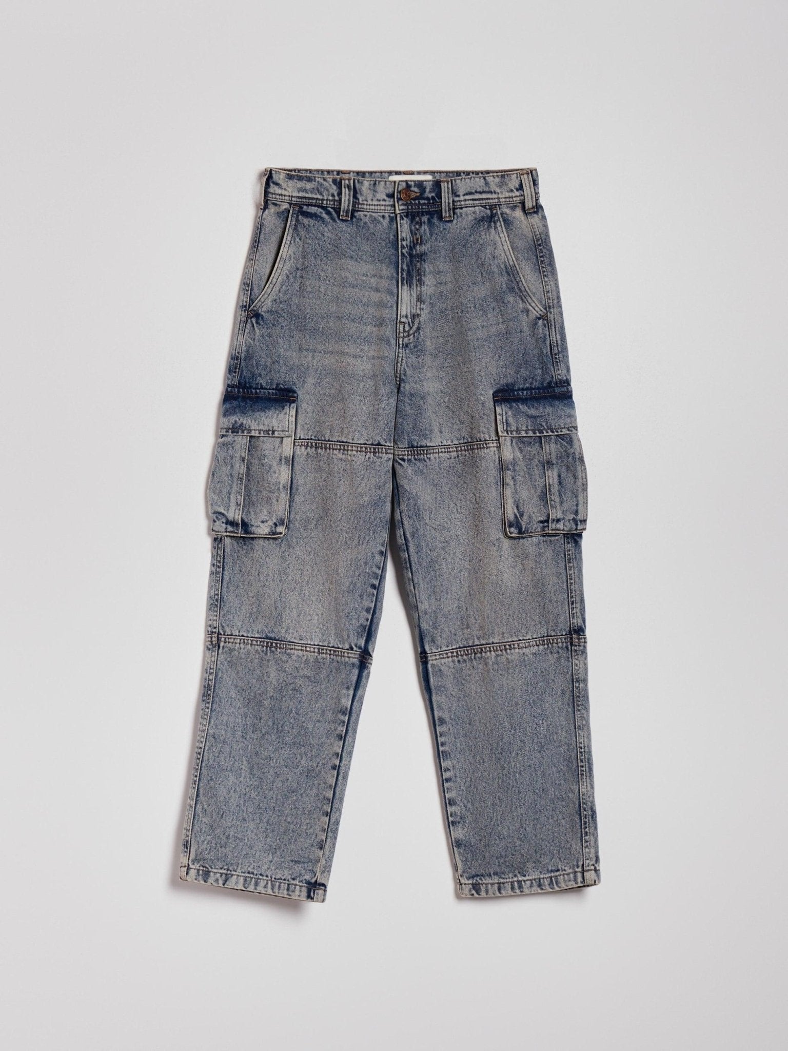 Wide leg jeans with patch pockets - SMgarment's